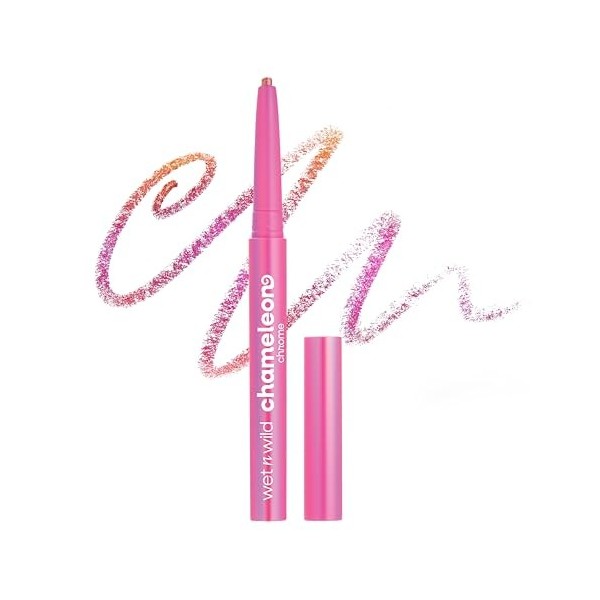 Wet n Wild Chameleon Chrome Retractable Waterproof Eyeliner, Pigments Irisés Réfléchissant la Lumière pour un Changement de C