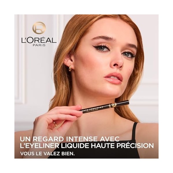 LOréal Paris - Eyeliner Feutre - Longue Tenue 24 Heures - Pointe Feutre Souple - Couleurs Intenses et Vibrantes - Waterproof