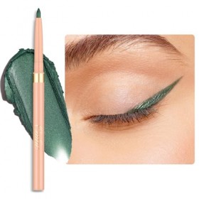 OULAC Crayon Yeux Waterproof, Eye Liner Vert Mat avec Couleur Intense, Eyeliner Anti-salissures Texture Lisse et Crémeuse, Te
