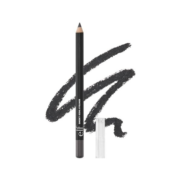 e.l.f. Eyeliner Kohl Smoky, crayon à paupières hautement pigmenté pour des looks maquillage intenses et durables, vegan et sa