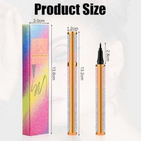 Aomig Crayon eyeliner végétalien 24h - Tenue longue durée Précis Anti-salissures Doux pour les yeux sensibles Eyeliner / Khôl...