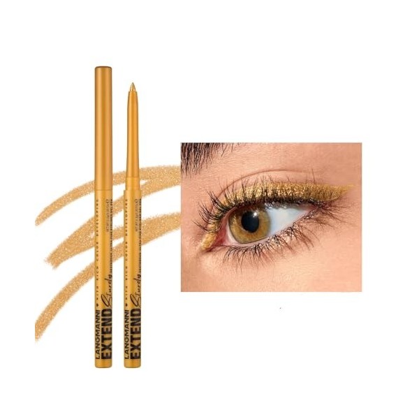 Set de crayons eyeliner, crayon eyeliner mat scintillant, Eyeliner rétractable, ultra pigmenté, séchage rapide, résistant à l...