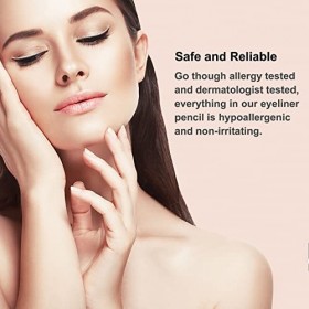 Boobeen Eye-liner - Gel Stylo Eyeliner Noir - Formule à séchage rapide Eye Liner - Maquillage pour les yeux toute la journée ...