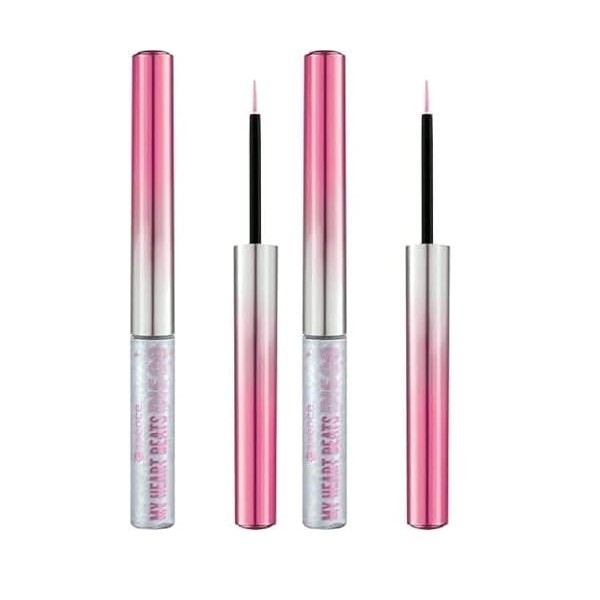 Essence Cosmetics Longue Durée, Scintillant 2.8 ml Lot de 2 Eyeliner / Khôl / Crayon