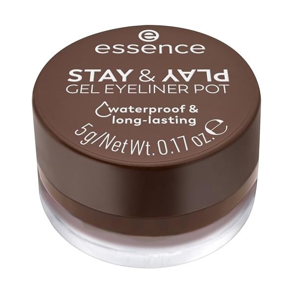 Essence - Eyeliner Gel Pot Stay & Play - 02 Brown