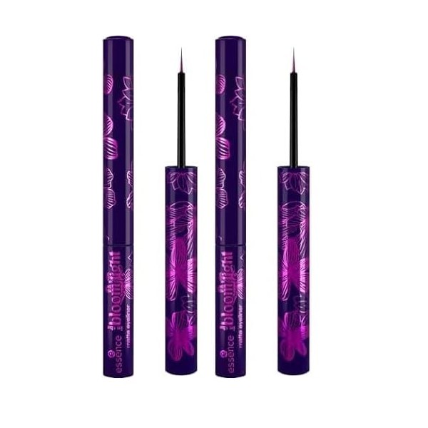 Essence in the bloomlight matte eyeliner, résultat instantané, intense en couleurs 2.8ml Lot de 2 Eyeliner / Khôl / Crayon