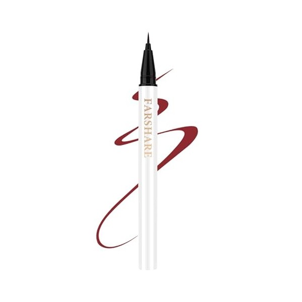 Erinde Liquid Eyeliner Pen Rouge Waterproof, Ultra-Precision Brush Tip, Long-Lasting & Smudge-Proof, Quick-Dry Formula, Easil...