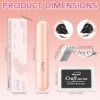 Tampon eye-liner double tête, stylo aile, eye-liner waterproof rotatif et tampon pour cils inférieurs, anti-bavures, naturel,