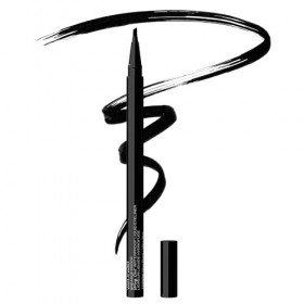 Wet n Wild Breakup Proof Wing Out Waterproof Eyeliner, Pinceau Biseauté pour Trait Précis et Ailé, Eyeliner Noir Tenue 16h, R