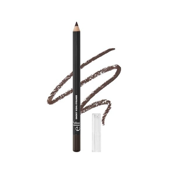 e.l.f. Eyeliner Smoky Kohl - Khôl hautement pigmenté pour un maquillage intense et durable - Végétalien et sans cruauté enver