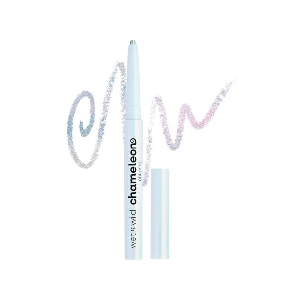 Wet n Wild Chameleon Chrome Retractable Waterproof Eyeliner, Pigments Irisés Réfléchissant la Lumière pour un Changement de C