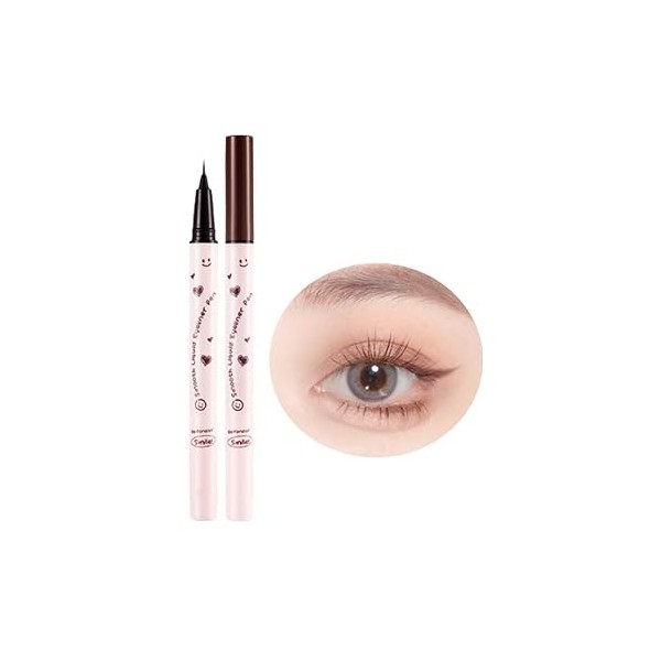 Eyeliner Liquide,Waterproof Ultra-Pigmenté Eyeliner Liquid,Imperméable Longue Durée Séchage Rapide Lisse Sans Taches Stylo Ey...