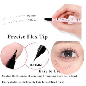 Eyeliner Liquide,Waterproof Ultra-Pigmenté Eyeliner Liquid,Imperméable Longue Durée Séchage Rapide Lisse Sans Taches Stylo Ey...