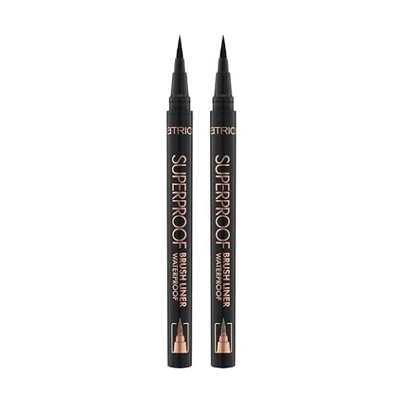 Catrice Cosmetics Superproof Brush Liner Waterproof Pinceau Eyeliner, Longue durée, Résultat Rapide, Hautement Pigmenté, Mat 