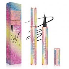 EHIOG Eyeliner liquide imperméable noir – Crayon eyeliner liquide précis résistant aux frottements pour un maquillage parfait...