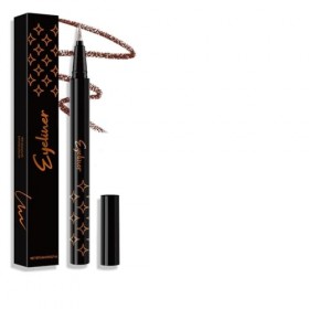 Vawolecy Stylo eyeliner scintillant coloré, Eyeliner liquide scintillant, Finition satinée métallique hautement pigmentée imp