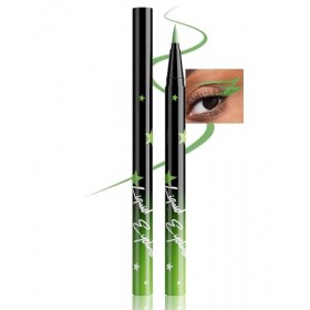 Erinde Eye Liner Vert Waterproof, Crayon Yeux Liquide Métallique, Séchage Rapide et Anti-Bavure, Longue Tenue et Haute Pigmen...
