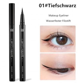 HSYTEK Eyeliner professionnel – Feutre imperméable à leau pour des traits définis pour une application impeccable – Noir pro ...