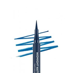 Flormar Midnight Matte Eyeliner – Eyeliner liquide waterproof au fini mat intense – Pointe feutre fine pour une application p...
