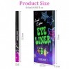 LOPHE 6 Couleurs Eyeliner Colorés, Imperméable Longue Durée Séchage Rapide Lisse Sans Taches Stylo Eyeliner Coloré Ensemble C
