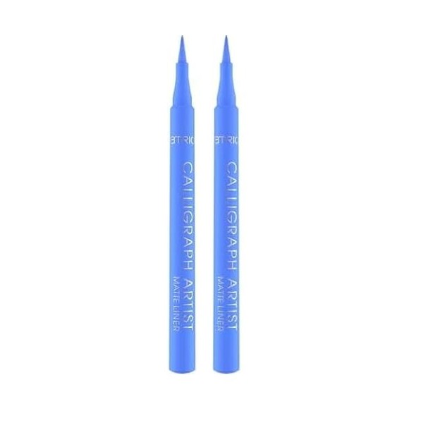 Catrice Calligraph Artist Matte Liner N°020 Bleu Résultat instantané Couleurs intenses Mates Végétalien Sans particules de mi...