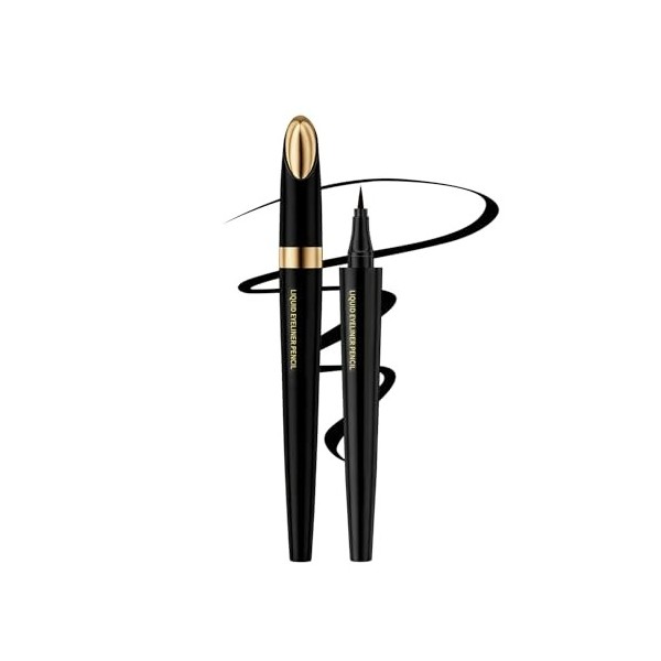 Catlinez Eyeliner waterproof, Eye liner liquide longue tenue, Résistant à la transpiration, tenue 24 h sans décoloration, Emb...