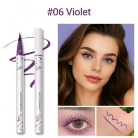 Erinde Crayon Yeux Liquide Violet, Texture Mat et Douce, Application Facile, Haute Pigmentation et Longue Tenue, Eyeliner Wat