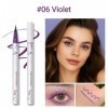 Erinde Crayon Yeux Liquide Violet, Texture Mat et Douce, Application Facile, Haute Pigmentation et Longue Tenue, Eyeliner Wat