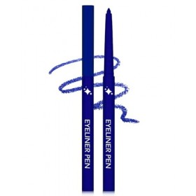 Crayon Yeux Bleu Pailleté, Super Doux et Lisse Glitter Gel Eyeliner Pencil, Waterproof and Durable, Très Pigmenté Eye Liner C