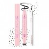 Prreal Eyeliner Freckle Pen 2 en 1, 2 tampons Freckle et eye-liner liquide noir, maquillage naturel réaliste Freckles, stylo ...