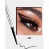 Erinde Noir Gel Eyeliner Waterproof, Long-lasting, résistant à lécaillage, highly pigmented eye makeup, Ultra-fine tip for p ...