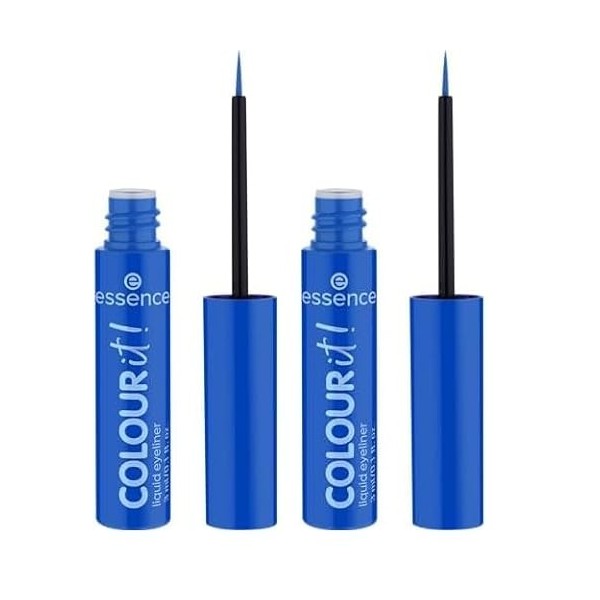 Essence - Eyeliner Liquide Colour It! - 01 Royal Blue Lot de 2 Eyeliner / Khôl / Crayon