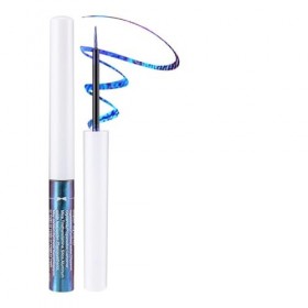 EONFAVE Chameleon Eyeliner liquide, bleu et vert, crayon eye-liner liquide résistant à leau, crayon à paillettes métallisé, 