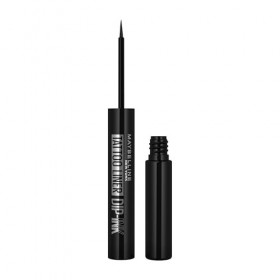 Maybelline New York - Eyeliner Liquide Waterproof - Couleur Intense Tenue Longue Durée 24H - Sans Transfert - Applicateur Feu