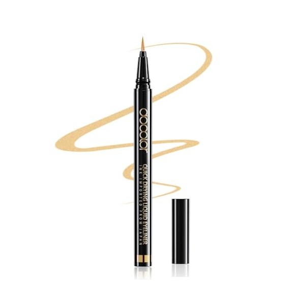 docolor - Eyeliner Waterproof - Tracé Ultra - Fin-Couleur Intense Longue Tenue - Embout Ultra - Précis - Formule Vegan - Doré...