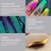 Chameleon Eyeliner liquide, eye-liner liquide imperméable à paillettes métallisé, crayon eye-liner multicolore pailleté, poin