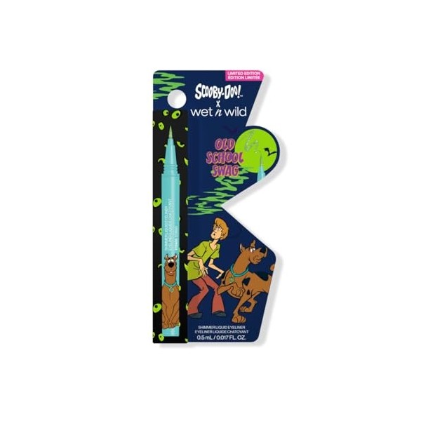 Wet n Wild Scooby-Doo Old Scholl Swag, Eyeliner Liquide avec Pinceau Flexible pour une Précision Ultime, Formule Semi-Transpa...