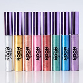 Cosmic Moon - Traceur métallique pour les yeux - 10ml - Pour des styles dyeux métalliques hypnotisants - Rose