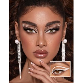 Jutqut Eyeliner en gel mat, imperméable et résistant aux taches, crayon à paupières végétalien longue durée pour séchage rapi...