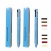 RoseFlower Lot de 2 Stylos de Maquillage 4 en 1, 6 Couleurs Multi-Fonction Maquillage Beauté Stylo, Waterproof Effet Naturel,