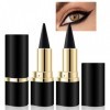 ZYEKIU 2 Pièces Maquillage Femme Professional Makeup Eyeliner, Matte Quick Dry Eyeliner, Crayon Yeux Waterproof, Eyeliners Co