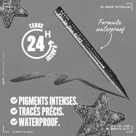 NYX Professional Makeup - Eyeliner Liquide - Tenue 24H et Waterproof - Pointe Ultra Fine - Effet Pailleté Ultra Pigmenté - Fo