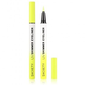 CCbeauty Eyeliner UV fluo - Paillettes - Couleurs fluorescentes - Imperméable - Maquillage des yeux - Pour carnaval, Hallowee...