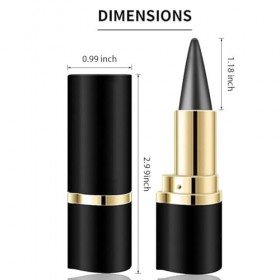 GmwyCzV 2 Pièces Matte Quick-Dry Eyeliner, Gris Eye-liner Imperméable Anti-Taches, Longue Durée Liquide Eye-Liner Stylo Eyeli