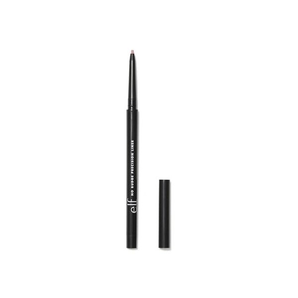 e.l.f. No Budge Precision Eyeliner crémeux longue durée avec pointe ultra fine pour une application précise, végétalien et sa