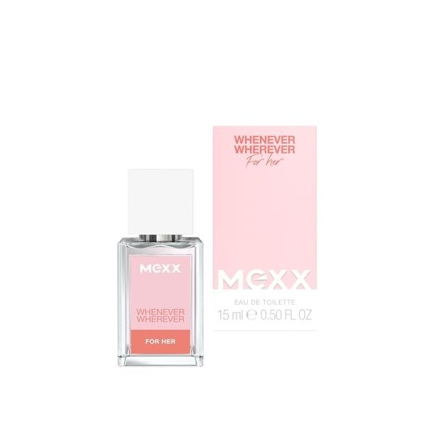 Mexx Whenever Wherever Eau de Toilette pour Femme Parfum Fraîche Floral Fruité 15 ml
