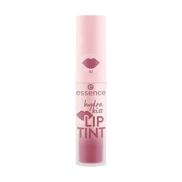Essence Cosmetics Hydra Kiss Lip Tint encre à Lèvres, Longue Durée, Effet Colorant, Naturel, Brillant 4ml Rouge à lèvres
