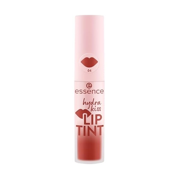 Essence Cosmetics Hydra Kiss Lip Tint encre à Lèvres, Longue Durée, Effet Colorant, Naturel, Brillant 4ml Rouge à lèvres