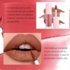 Rouge à lèvres liquide mat Nude Velvet brillant longue durée imperméable à leau non graduée tasse sans décoloration Rose Lip ...