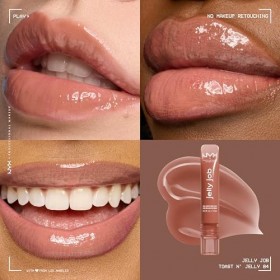NYX Professional Makeup Jelly Job - Gloss haute brillance - Effet lissant - Sensation de confort - Lèvres visiblement hydraté